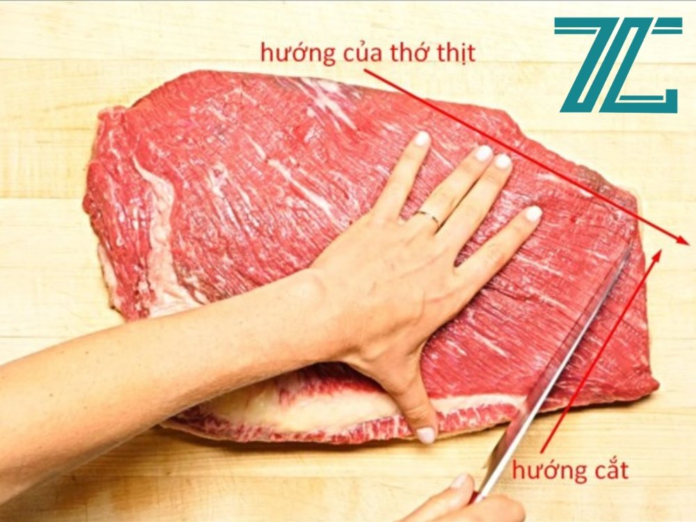 Cắt thái thịt theo thớ